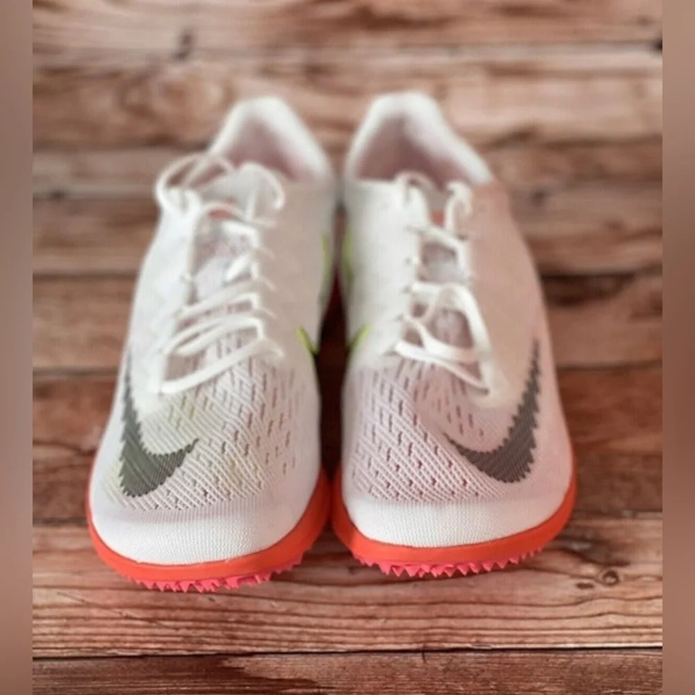 New Nike Zoom Streak LT Spike Flat Cleats White Pink Mens size‎ 11 DN1699-100